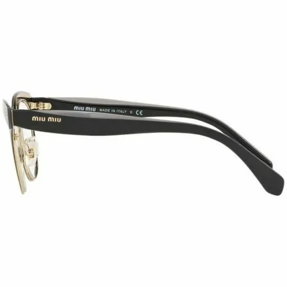 Miu Miu Cat Eye Style Eyeglasses Black W/Demo Lens - Picture 5 of 7